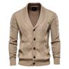 AIOPESON Cotton Cardigan Men Casual Single Breasted Solid Color Business Mens Cardigans New Winter Fashion Sweater Men
