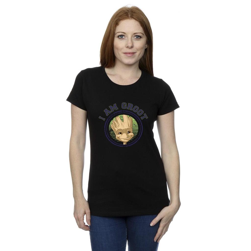 Guardians Of The Galaxy Womens/Ladies Groot Varsity Cotton T-Shirt