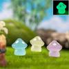Adorable Resin Colorful Night Glowing Mushroom Fluorescent Craft Plant Decor