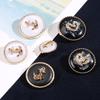 Clothes Buttons Beautiful Exquisite Round Buttons Versatile Coat Jacket Sweater High-End Metal Button Accessories