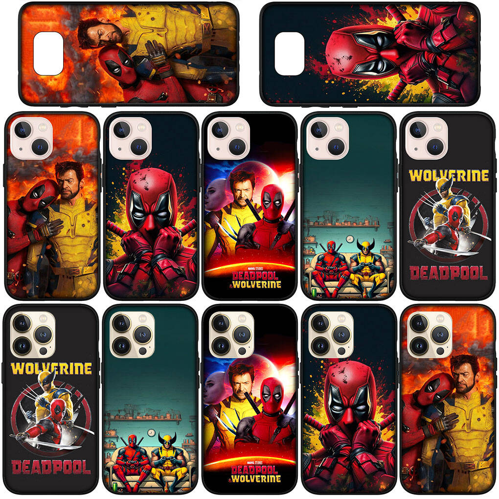 Phone Case for iPhone 17 16 15 Xiaomi Poco F8 F7 X7 X6 M8 C85 C75 C71 Redmi Note 14 13 12 11 Pro Max A4 14C 13C 15C Cartoon Wolverine Deadpool Cover