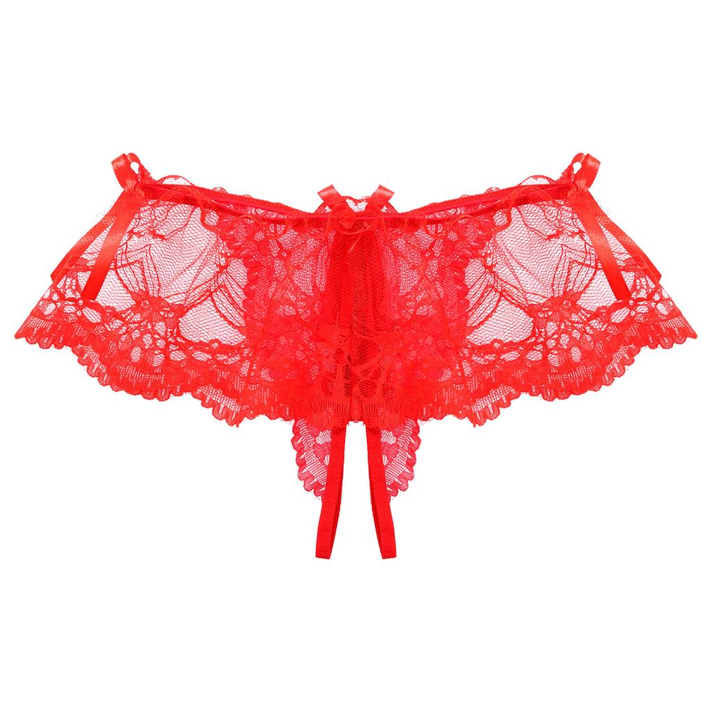 Мужские сетчатые прозрачные кружевные юбки, стринги-стринги, трусы с Т-образной спинкой и бантом, нижнее белье