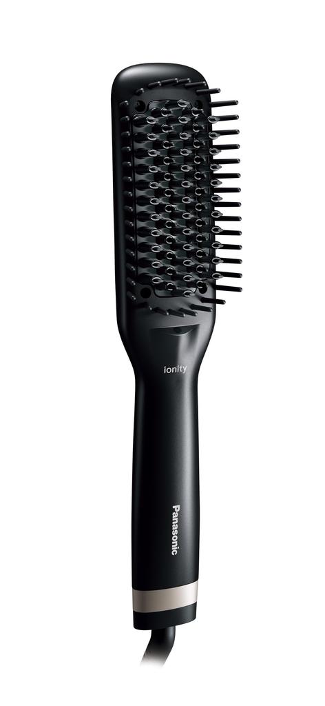 Panasonic Brush Iron Ionity Negative Slim International Voltage Black Straightener, Ion, Brush, Compatible, EH-HS21-K