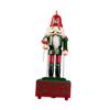 Wooden Music Box Desktop Decor Christmas Nutcracker Decor Nutcracker Puppets for Holiday New Yea Wedding Shelves Valentines Day