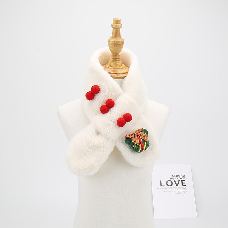 Children's Cute Plush Scarf - Warm Neck Warmer for Boys & Girls, Perfect Holiday Gift
