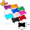 Personalized Random Mix 20pcs Aluminum Pet Dog Tag Nameplate Pedant For Cat Collar Ring Anti-Lost Accessories