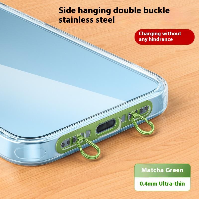 Металлическая подвеска-петля для телефона, модернизированное кольцо с двойным отверстием для пряжки, патч-шнурок для мобильного телефона, запасная часть для чехлов для iPhone