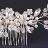 Flower Bridal Headpiece Zinc Zinc Alloy Rhinestone Hairpin Fashion Toothed Insert Comb  Bridesmaid