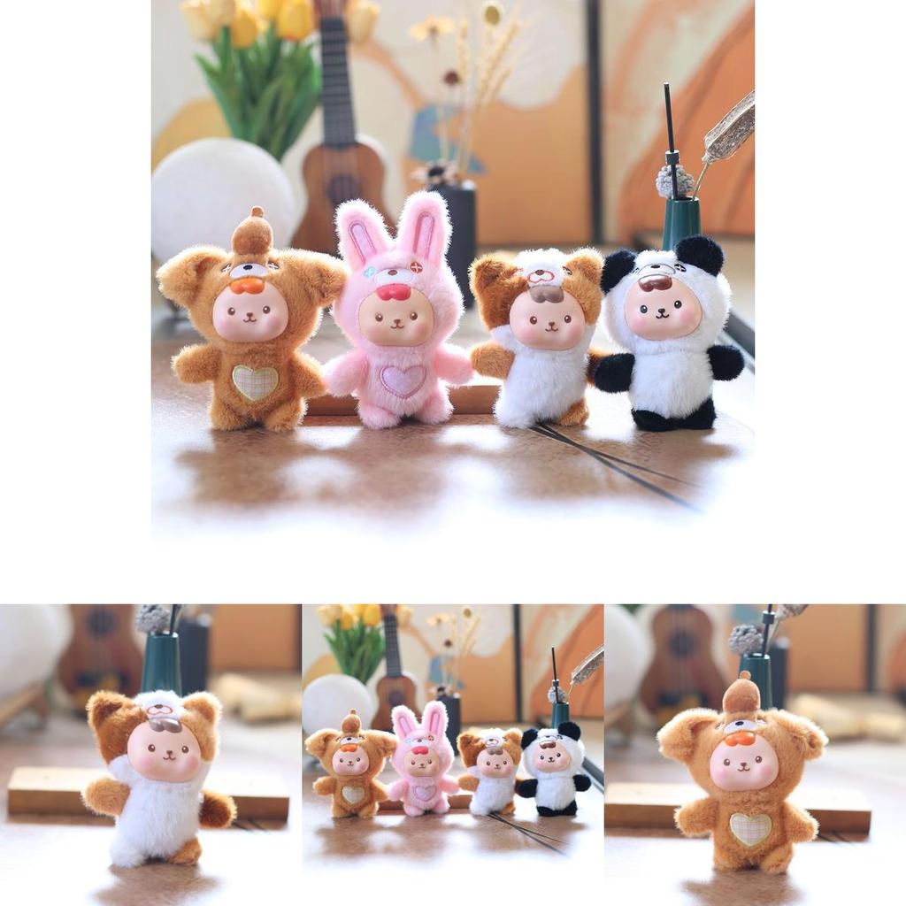 Adorable Rabbit Plush Doll With Pp Cotton Filling For Backpacks And Gifts