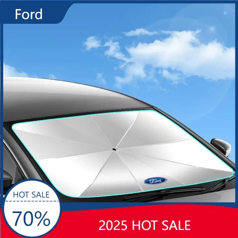 Фокус Горячий Для Автомобиля Ford Солнцезащитный Козырек Зонт на Лобовое Стекло Переднее Окно Солнцезащитный Козырек Защита от УФ для Ford Ranger C-Max SMax Focus MK3 Ga