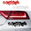 Reflective Car Stickers Skull Waterproof Reflective Stickers Anti-Scratch Cool Car Decals Horror Motorcycle Decals For Commuting