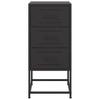 Nightstands 2 pcs Black 36 x 39 x 78 cm Steel