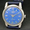 Б/у ENICAR STAR JEWELS ШВЕЙЦАРСКИЕ МУЖСКИЕ ЧАСЫ С РУЧНЫМ ЗАВОДОМ С СИНИМ ЦИФЕРБЛАТОМ A431425-2 R107-a431425