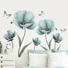 Creative Flower Wall Stickers for Living Room Bedroom Wall Decoration Self-adhesive Wall Decals Kitchen Home Wallpapers