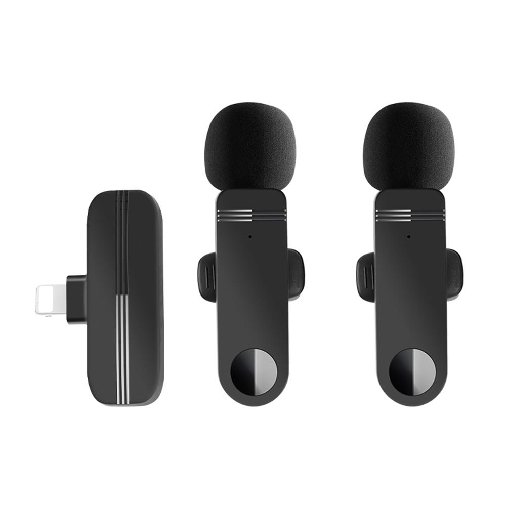 Wireless Lavalier Microphone Audio Video Recording Mini Mic For iPhone Android Laptop Live Gaming Mobile Phone Microphone