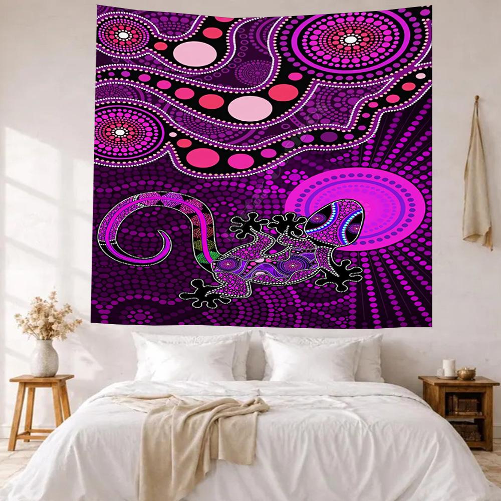 Australian Aboriginal Style Wall Decor Tapestry Art For Pet Memorial Birthdaywedding Party Backdrop Family Gift