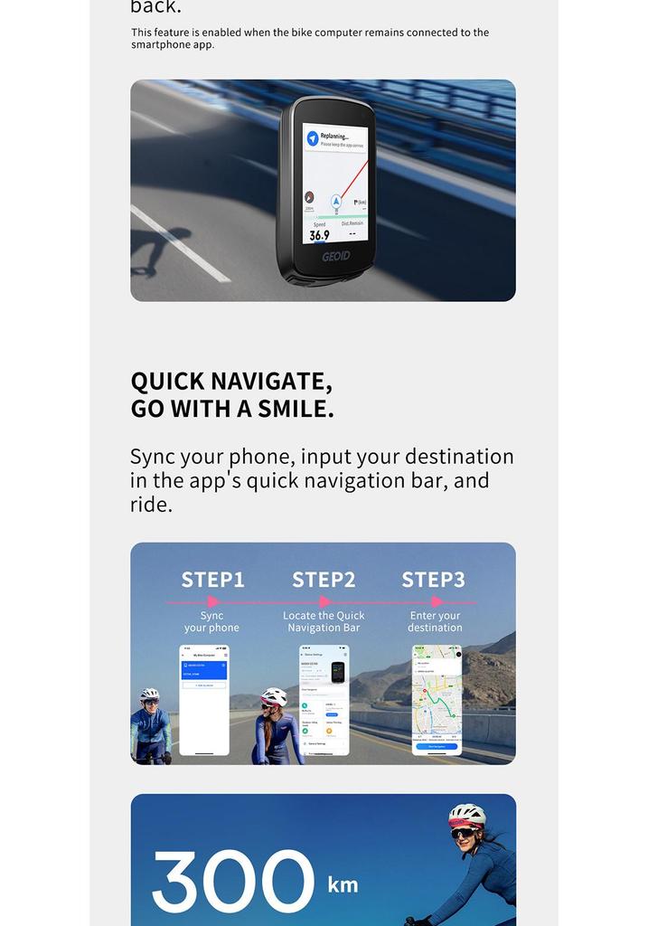 GEOID CC700 Extreme Английский Умный Сенсорный Велосипедный GPS-Навигатор и Одометр