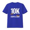 10000 Steps A Day New Year Health and Fitness Goals Walking T Shirt vintage Washed Breathable Soft streetwear designer clothes