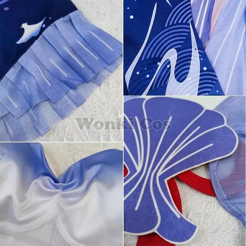 Игра Влияние Сангономия Кокоми Косплей Костюм Парик Костюмы для Хэллоуина Gen Косплей Шин Кокоми Костюмы