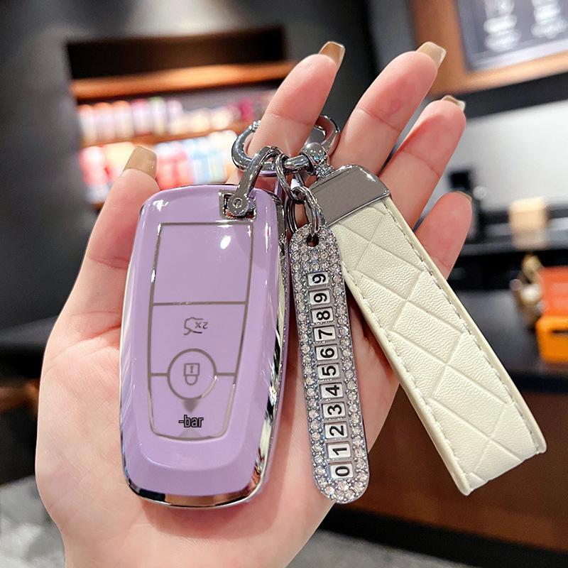 Чехол для ключа Ford для Focus, Mondeo, Escort, Taurus, Edge, Explorer, Everest - Защитный жесткий чехол