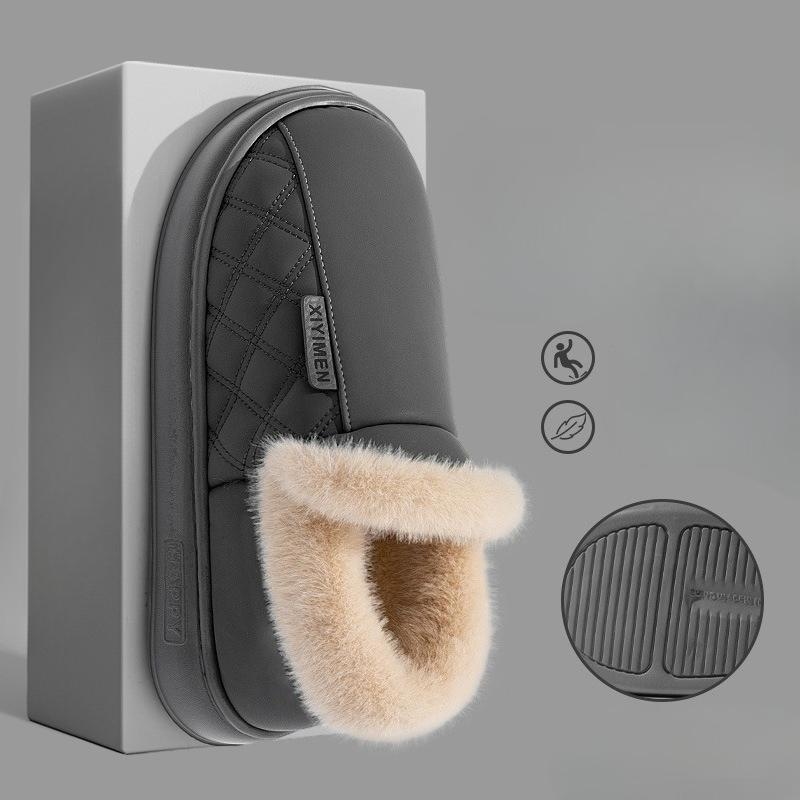 Нескользящая обувь, Домашняя обувь с флисом, Теплые и водонепроницаемые сумки и хлопковая обувь