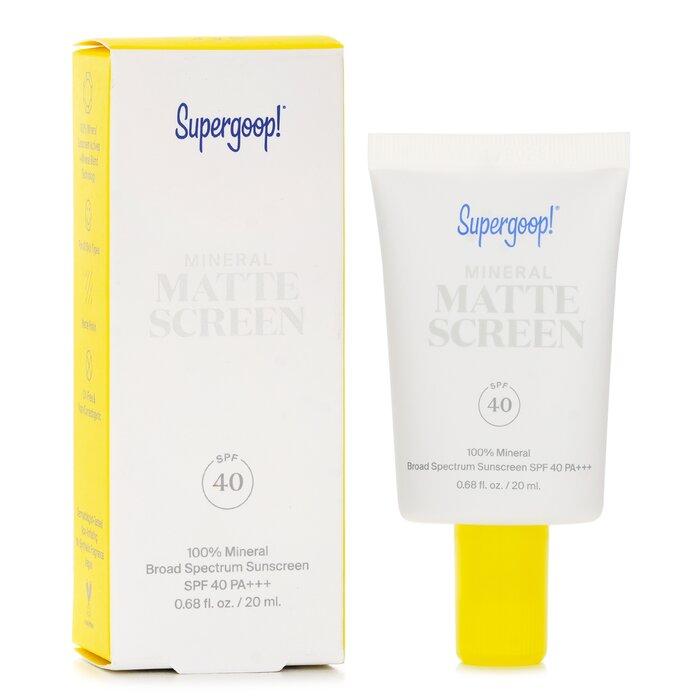 SUPERGOOP МИНЕРАЛЬНЫЙ МАТОВЫЙ СОЛНЦЕЗАЩИТНЫЙ КРЕМ SPF 40