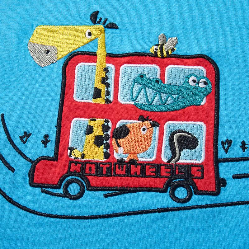 Хлопковая футболка в стиле мультфильма, детский топ, новая летняя футболка для мальчиков с круглым вырезом, детская футболка с короткими рукавами