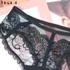 DKGEA 3 шт. черные сексуальные трусики с низкой посадкой женское нижнее белье кружевные трусы прозрачные трусы