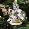 Рождественские колокольчики для украшения Металлический кулон Домашний декор Вешалка на входную дверь Колокольчики Украшения для стены Классные венки Окно