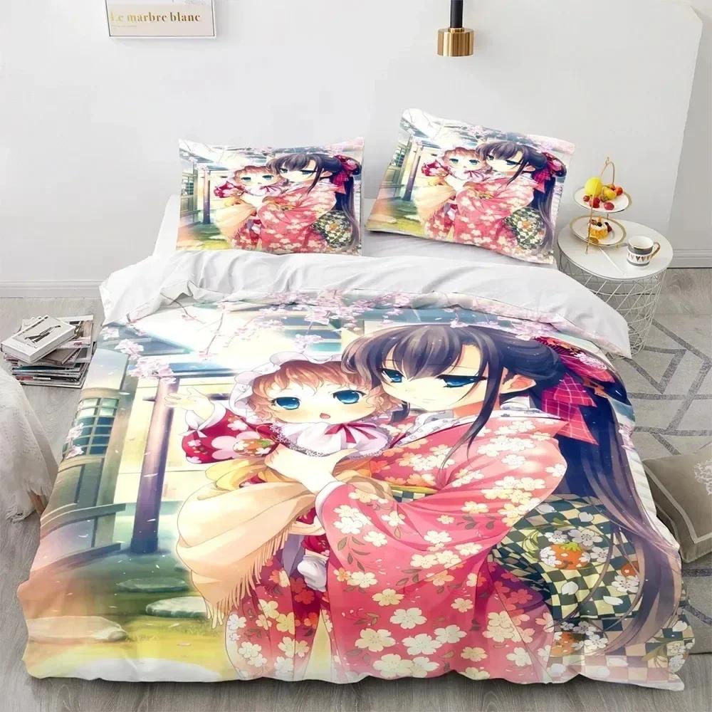 3D Print Anime Kawaii Sexy Girl Comfortable Duvet Quilt Cover Pillowcase Bedding Set Children Bedroom Decoration Home Textile