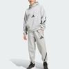 adidas ЗНЕ. Толстовка с капюшоном с логотипом, спортивный свободный принт, свитер с длинным рукавом, мужские толстовки серо-белого цвета JE3070