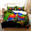 3D Printed White Parrot Bird Comfortable Duvet Quilt Cover Pillowcase Bedding Set Children Bedroom Decoration Home Textile