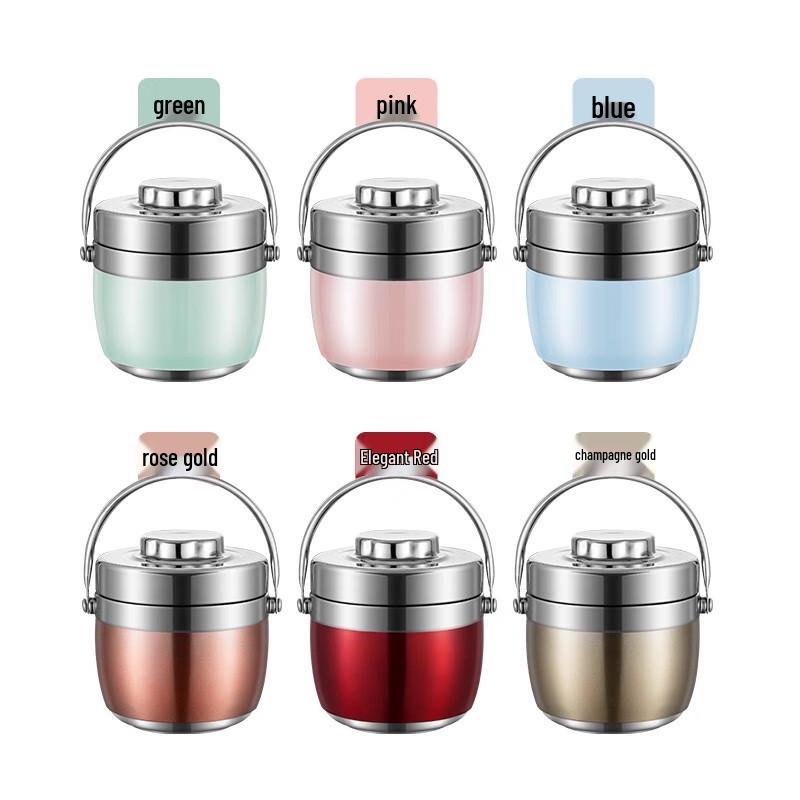 Stainless Steel Double-Layer Insulated Lunch Box