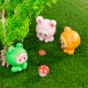 Mini Cute Animals Figurine Animal Model Moss Micro Landscape Home Decor Miniature Fairy Garden Decoration Accessoriesmini Cute A
