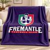 Fremantle Football Club blanket Flannel Blanket Soft Cozy Plush Throw for Sofa Bed Lightweight Home Decoration Outdoor camping