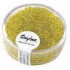 Rocailles, 2 Mm Ø, Transparent, Yellow, Box 17g