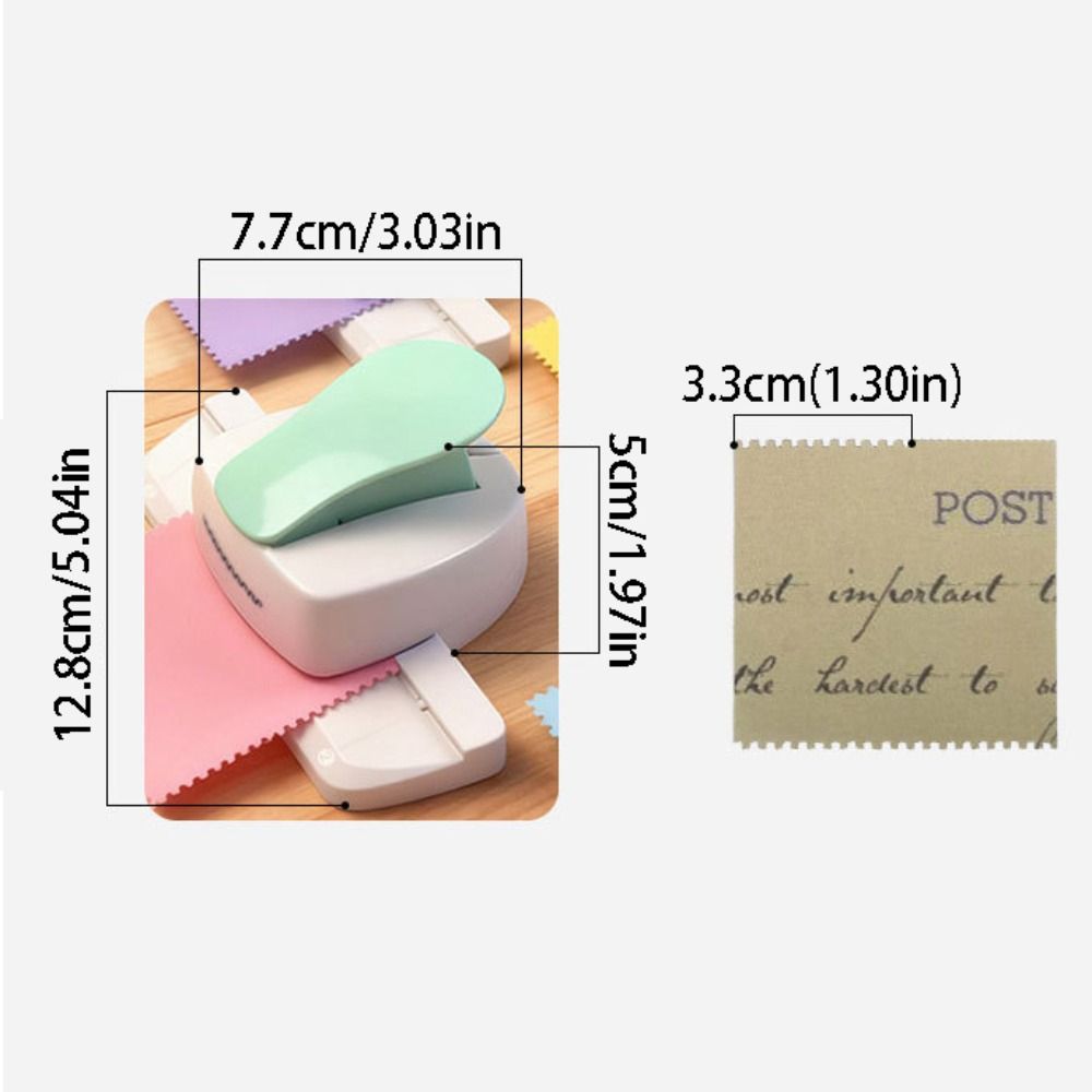 3.3cm Stamp Border Punch Labor Saving Toothed Puncher Embosser Stamp Shape Hole Punch Scrapbooking