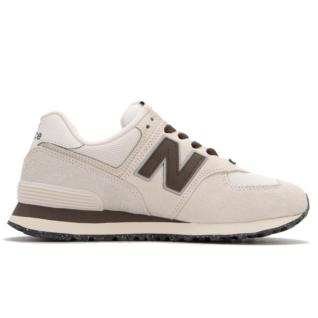 New Balance NB 574 Низкие Беговые Кроссовки Унисекс Бело-Коричневые U574LS2(Команда1622-)