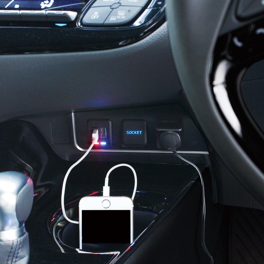 Tsuchiya Yac Блок питания SY-C5 для TOYOTA C-HR (Правый руль, USB×2 и розетки×2)