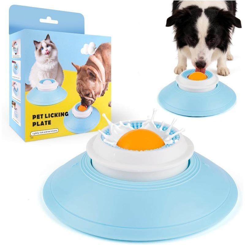 Lick Ball Dog, Lick Toy Dog for Liquid Food, Lick Sphere for Pets with Roll Ball, Dog Lick Ball for Liquid Food, Slow Feeder Lick Bowl for Dogs