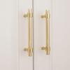 1pcs Solid Brass Furniture Handles T-bar Light Luxury Fashion Gold Wardrobe Dresser Cupboard Cabinet Drawer Pulls