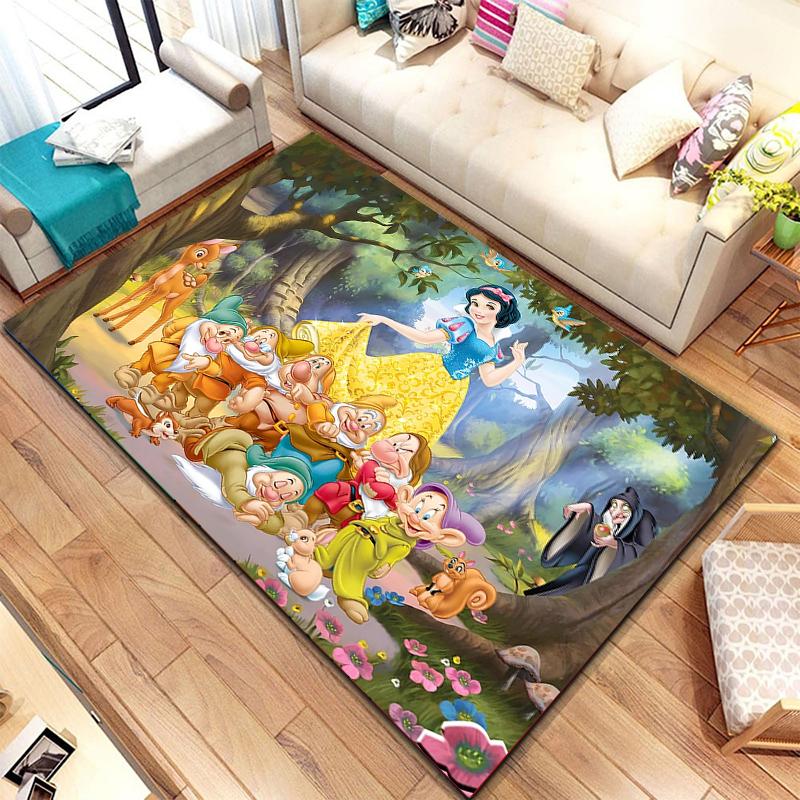 Ковры Disney Белоснежка и семь гномов для дома, гостиной, детской спальни, дивана, прихожей, детские коврики Potdemiel