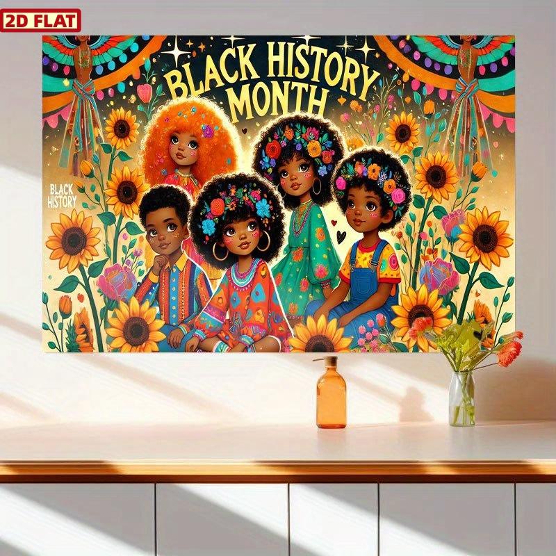 2D flat banner, Black History Month banner - versatile, suitable for weddings, birthdays, anniversaries