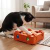 Interactive Cat Puzzle Toy Felt Interactive Cat Toy Entertainment Cat Maze Play Box  Kitten