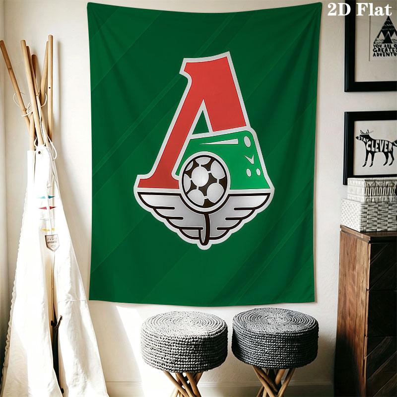 Lokomotiv Moscow Surge Wall Hanging Printed Fabric Blanket Decorative Tapestries for Bedroom Living Room Home Decor