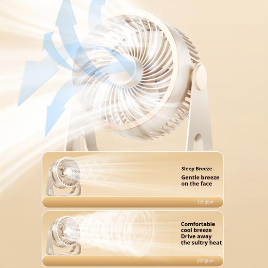 Настольный вентилятор с креплением на стену, 5 скоростей, малошумный электрический вентилятор, портативный вентилятор для циркуляции воздуха для дома, офиса, спальни