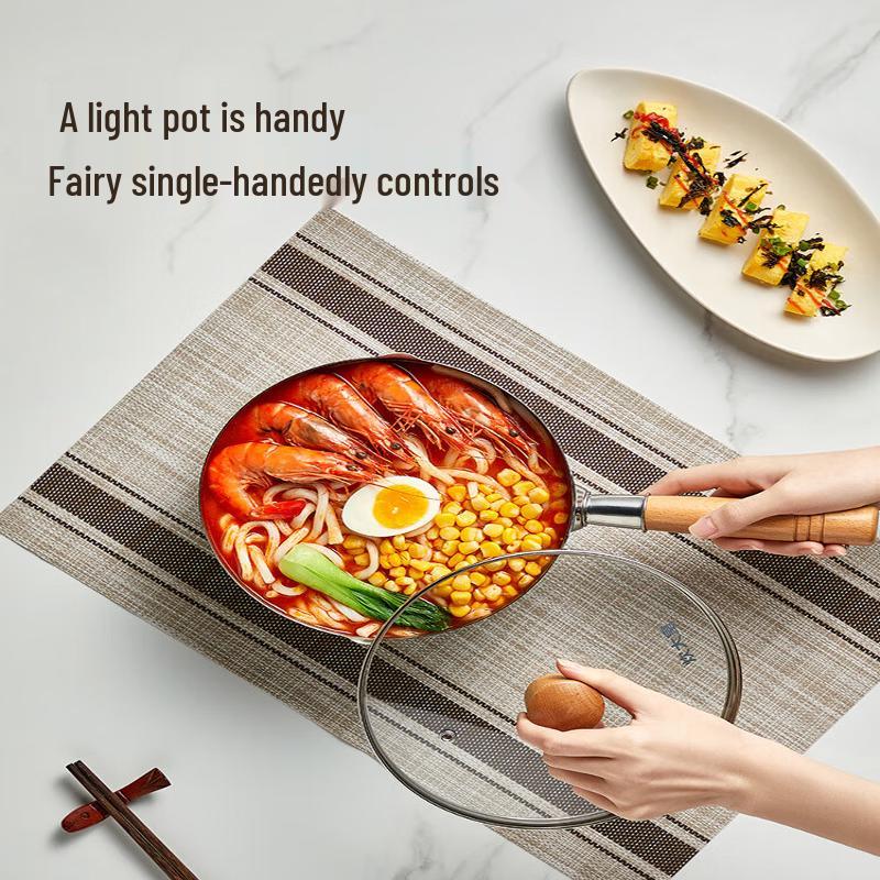 COOKER KING Japanese-Style Stainless Steel Yukihira Pot