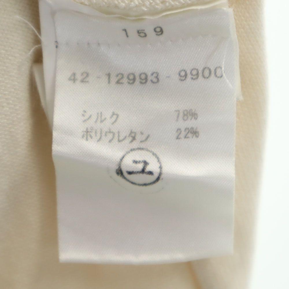 Etro Свитер с коротким рукавом из смешанного шелка 42 Цвет: Слоновая кость x розовый Вязание милано Женский Б/у