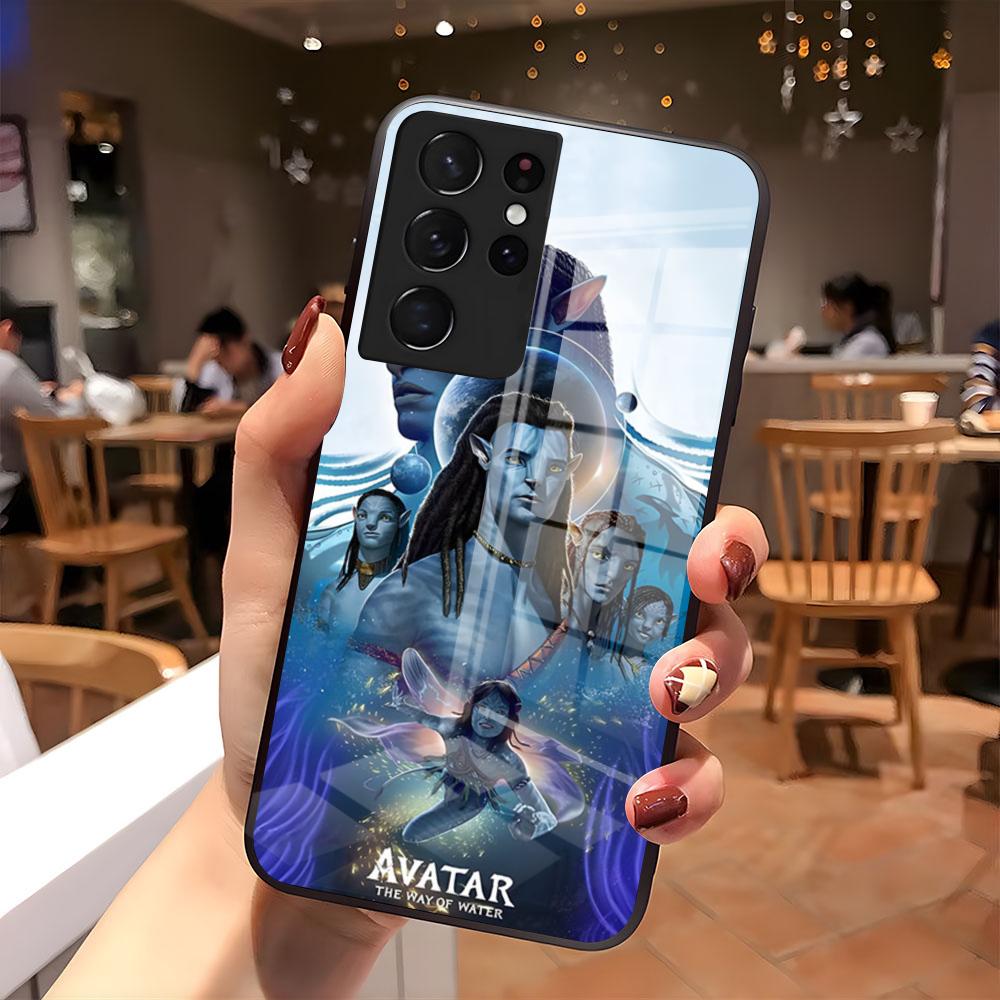 Чехол для телефона Аватар Путь воды Для Samsung A56 A36 A26 A16 A15 A25 A35 A55 A14 A34 A24 A54 Стеклянный чехол