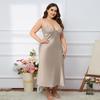 Women's Plus Size Summer Strap Fashion Long Pajamas